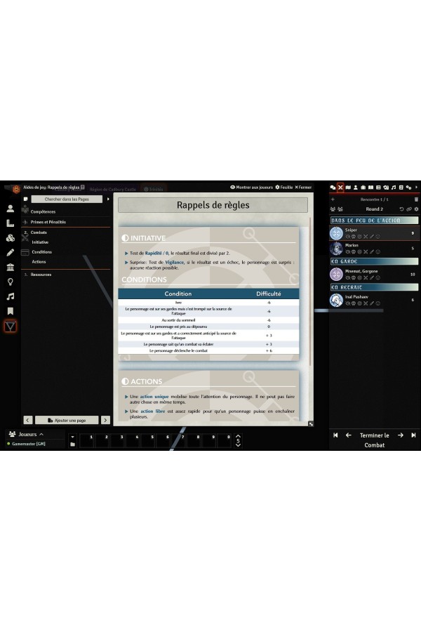 Module Foundry - Trinités - Livres de base