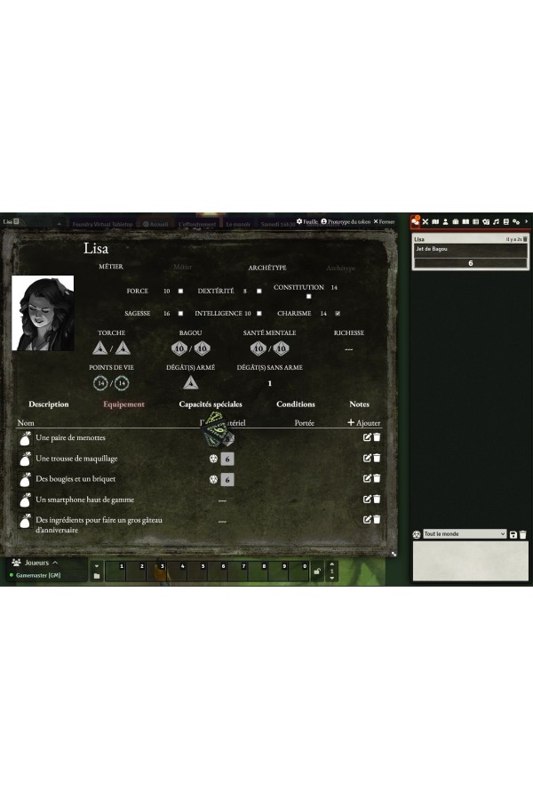 Module Foundry - Cthulhu Hack ou Clé en Main - Limbes