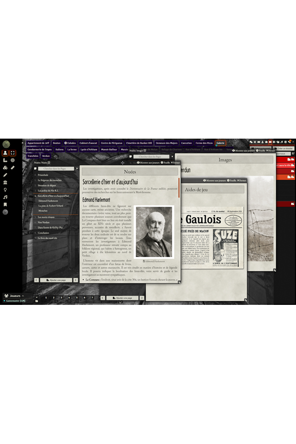 Module Foundry - Cthulhu Hack - Scénarios Cabales