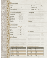 Feuilles de personnages Cthulhu Tenebris
