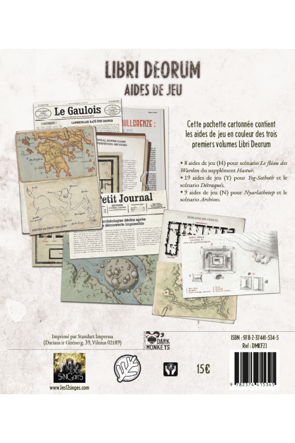 Libri Deorum : Aides de jeu