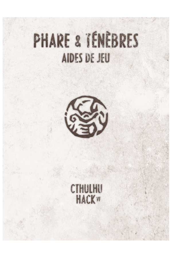 Pochette Aides de jeu - Phare & Ténèbres