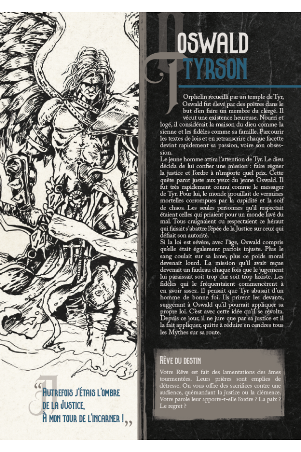 Fiches de tueurs de dieux