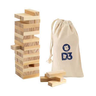 Tour de briques de bois
