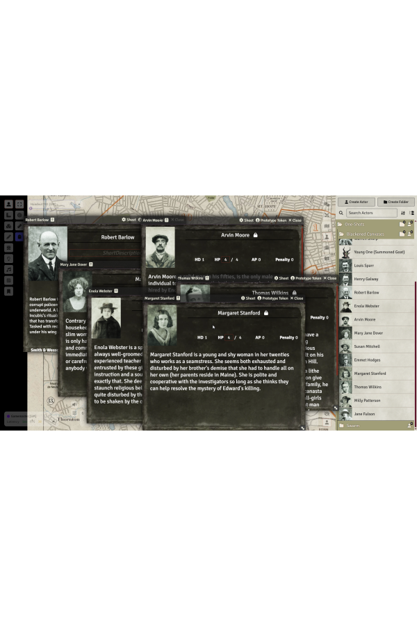 Cthulhu One Shots (Foundry Module)